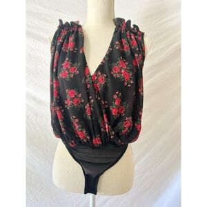 Intimately Free People Bodysuit Floral One Piece Small